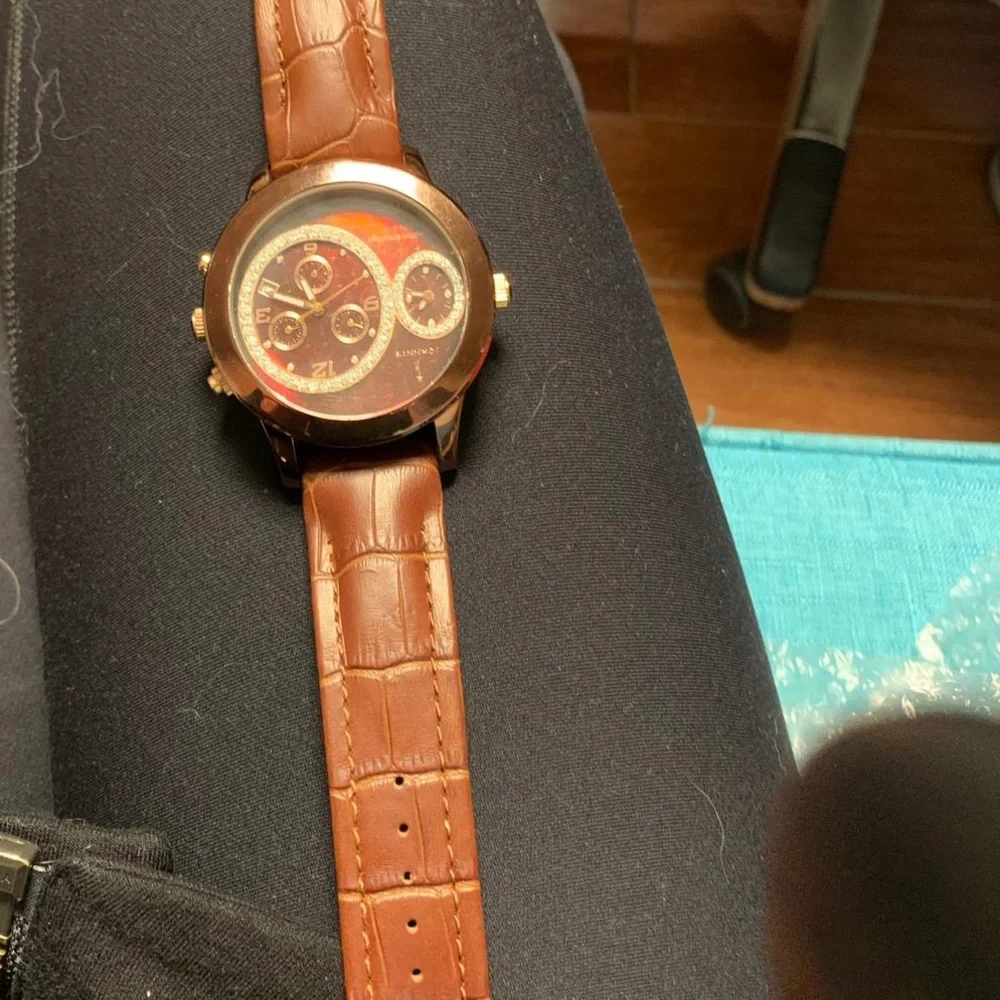Johnny Dang signature‎ dial brown toned watch